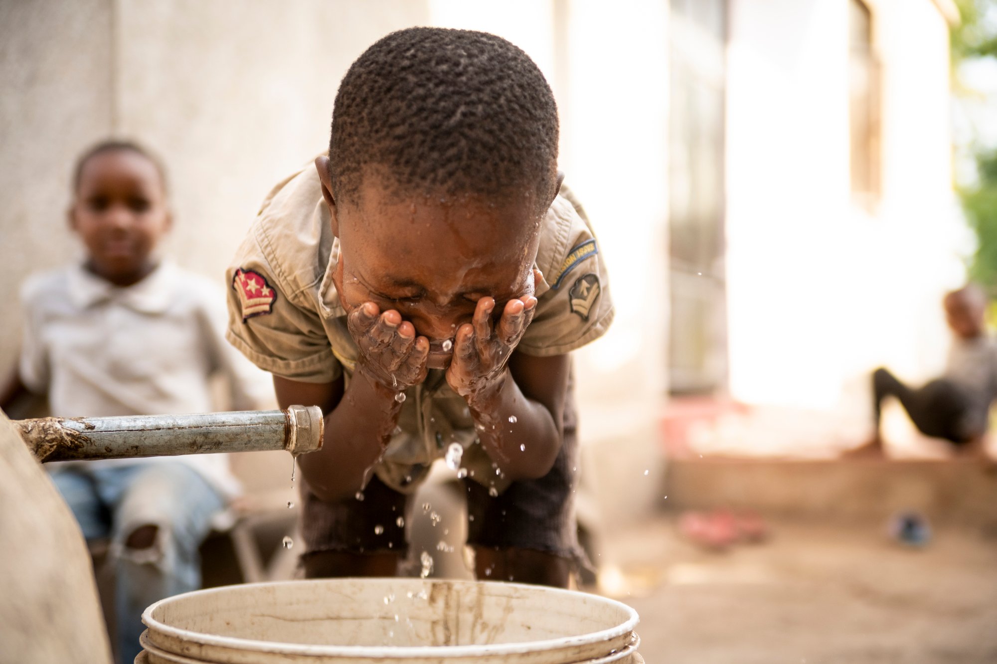 Save the Rain Child Washing Face Save the Rain Child Washing Face